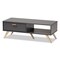 Baxton Studio Kelson Modern and Contemporary Dark Grey and Gold Finished Wood Coffee Table 189-12086-ZORO - alternate 10